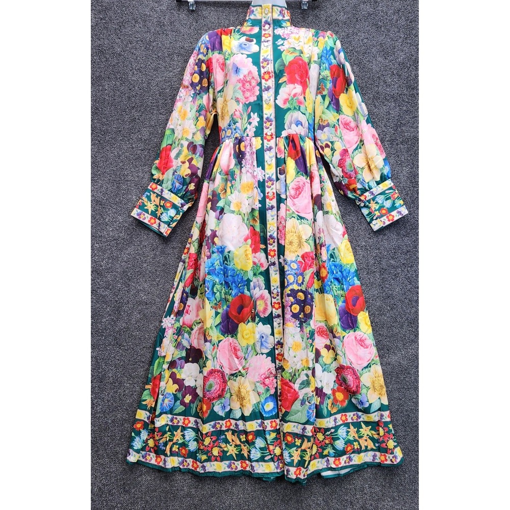 NWT Dalia MacPhee Women Floral Garden Party Modest Whimsical Statement Maxi M